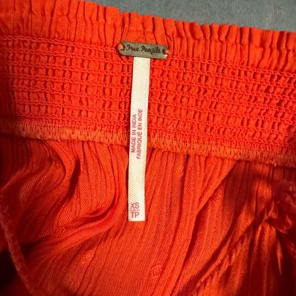 Free People Orange Embroidered Camisole - Picture 4 of 4